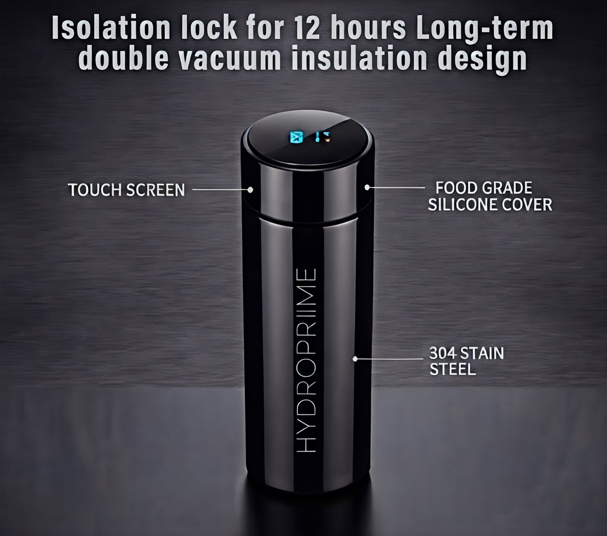 HYDROPRIME™ black edition borraccia intelligente